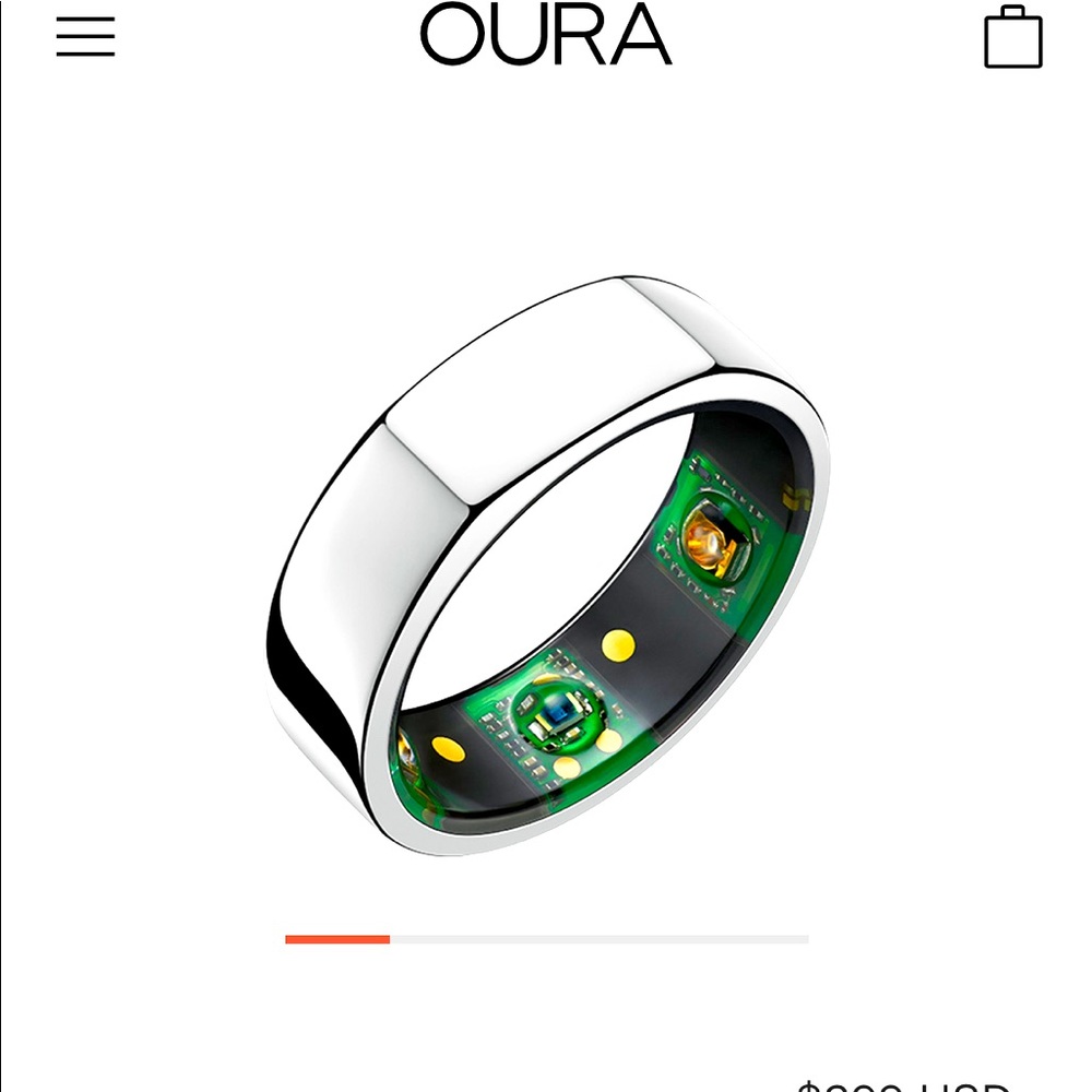 Oura Ring Heritage Silver size 6